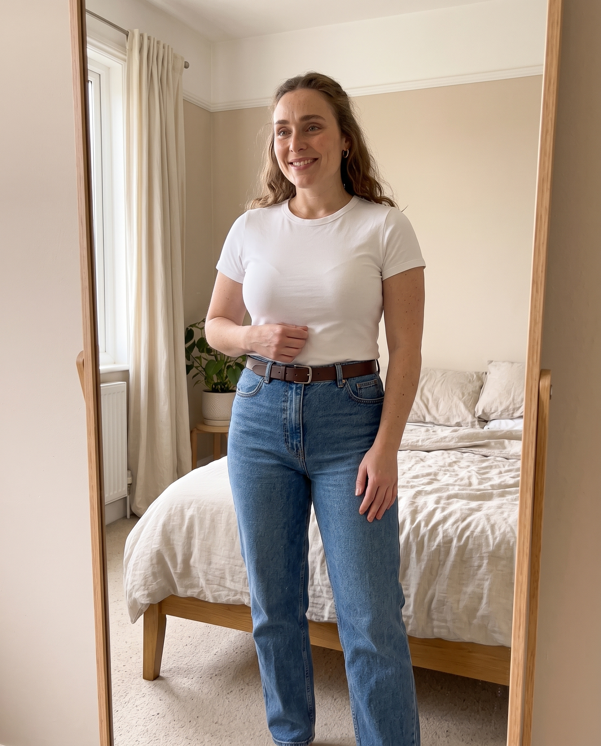 Lifted, neat shape under a white t-shirt with The LiftWell Bra